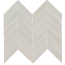 Eden Dolomite 12"x15" Matte Chevron Porcelain Mosaic Tile product shot wall view 2