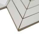 Eden Dolomite 12"x15" Matte Chevron Porcelain Mosaic Tile product shot profile view 2