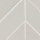 Eden Dolomite 12"x15" Matte Chevron Porcelain Mosaic Tile product shot closeup view