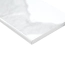Eden Statuary Bullnose 4" X 24" Polished Porcelain Wall Tile - MSI Collection product shot edge view