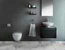 Eden Statuary Bullnose 4" X 24" Polished Porcelain Wall Tile - MSI Collection product shot bathroom view