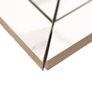 Eden Statuary 12"x15" Matte Chevron Porcelain Mosaic Tile product shot profile view