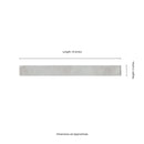 Flamenco 2"x18" Princess White Brick Look Glossy Porcelain Wall Tile - MSI Collection measurement view