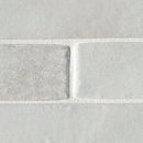 Flamenco 2"x18" Princess White Brick Look Glossy Porcelain Wall Tile - MSI Collection closeup view