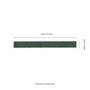 Flamenco 2"x18" Racing Green Brick Look Glossy Porcelain Wall Tile - MSI Collection measurement view