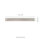 Flamenco 2"x18" Whales Gray Brick Look Glossy Porcelain Wall Tile - MSI Collection measurement view