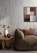 Flamenco 2"x18" Whales Gray Brick Look Glossy Porcelain Wall Tile - MSI Collection sofa view