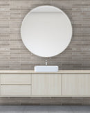 Flamenco 2"x18" Whales Gray Brick Look Glossy Porcelain Wall Tile - MSI Collection mirror view