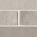 Flamenco 2"x18" Whales Gray Brick Look Glossy Porcelain Wall Tile - MSI Collection closeup view