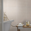 Focus Glacier 12"x12" Matte Porcelain Mesh-Mounted Mosaic Tile room shot bathroom view