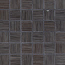 Focus Graphite 12"x12" Matte Porcelain Mesh-Mounted Mosaic Tile product shot wall view