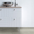 Gridescale Ice 3"x18" Bullnose Matte Porcelain Wall Tile - MSI Collection product shot basin view 2