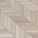 Havenwood Dove Chevron  12"x15"  Matte Porcelain Mesh-Mounted Mosaic Tile product shot angle view