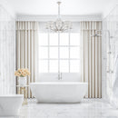 Carrara White 12"x24" NHDCARWHI1224P Ceramic Floor and Wall Tile - MSI Collection top viewCarrara White 12"x24" Ceramic Floor and Wall Tile NHDCARWHI1224P - MSI Collection installed modern bath walls and floors with white bathtub wide angle