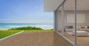 Elemental deck cashew 8 in x 47 in matte porcelain NHDELECAS8X47 floor and wall tile room shot outdoor view 2