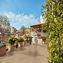 Elemental deck cashew 8 in x 47 in matte porcelain NHDELECAS8X47 floor and wall tile room shot outdoor view