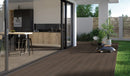 Elemental deck walnut 8 in x 47 in matte NHDELEWAL8X47 porcelain floor and wall tile room shot outdoor view 2