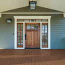 Elemental deck wine 8 in x 47 in matte NHDELEWIN8X47 porcelain floor and wall tile room shot outdoor view