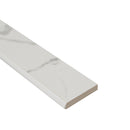Kaya Calacatta Venato Bullnose 3"x24" Matte Porcelain Wall Tile - MSI Collection product shot edge view