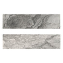 Kaya Onda Gray 3"x24" Bullnose Polished Porcelain Wall Tile - MSI Collection product shot multi tile view