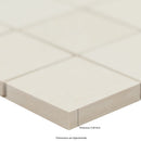 Legend White 12"x12" Matte Porcelain Mosaic Tile - MSI Collection thickness view