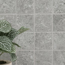 Legions Lunar Silver 12"x12" Matte Porcelain Floor And Wall Tile room shot bathroom view