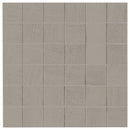 Malahari Greige 12"x12" Lapato 3D Porcelain 2"x2" Mosaic Tile - MSI Collection wall view