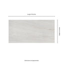 Malahari White 24"x48" Lapato 3D Porcelain Floor & Wall Tile - MSI Collection