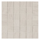 Malahari White 12"x12" Lapato 3D Porcelain 2"x2" Mosaic Tile - MSI Collection wall view