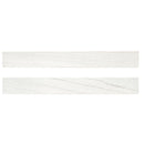 Malahari White 3"x24" Lapato 3D Porcelain Bullnose Tile Trim - MSI Collection profile view