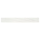 Malahari White 3"x24" Lapato 3D Porcelain Bullnose Tile Trim - MSI Collection single tile view