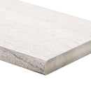Malahari White 3"x24" Lapato 3D Porcelain Bullnose Tile Trim - MSI Collection edge view