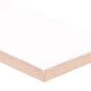 Metro White 2"x8" Ceramic Bullnose Tile - MSI Collection edge view