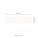 Metro White 2"x8" Ceramic Bullnose Tile - MSI Collection measurement view
