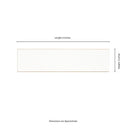 Metro White 2"x8" Glossy Ceramic Wall Tile - MSI Collection measurement  view