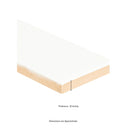 Metro White 2"x8" Glossy Ceramic Wall Tile - MSI Collection measurement  view 2
