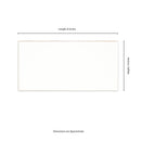 Metro White 3"x6" Glossy Ceramic Wall Tile - MSI Collection measurement view 
