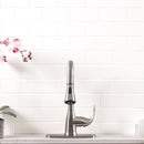 Metro White 3"x6" Glossy Ceramic Wall Tile - MSI Collection kitchen sink view