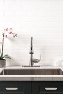 Metro White 3"x6" Glossy Ceramic Wall Tile - MSI Collection kitchen sink view 3