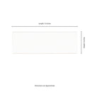 Metro White Ceramic Bullnose Tile - MSI Collection measurement view