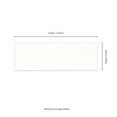 Metro White 4"x12" Glossy Ceramic Wall Tile - MSI Collection measurement view
