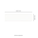Metro White Ceramic Bullnose Tile - MSI Collection measurement view
