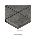 Legions Midnight Montage 12"x12" Matte Porcelain Floor And Wall Tile product shot measurement view 2