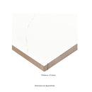 Miraggio Gold 12"x24" Porcleian Matte Floor and Wall tile - MSI Collection product shot measurement view 2