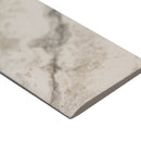 Napa Beige Bullnose 3"x24" Glazed Ceramic Wall Tile - MSI Collection product shot edge view