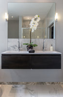 Napa Beige Bullnose 3"x24" Glazed Ceramic Wall Tile - MSI Collection product shot washbasin view