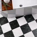 Noir Blanc 17"x17" Matte Porcelain Floor Wall Tile - MSI Collection