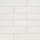 Nora Ice 6"x24" Porcelain Ledger Matte Wall Tile - MSI Collection product shot wall view