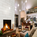 Nora Ice 6"x24" Porcelain Ledger Matte Wall Tile - MSI Collection room shot living room view