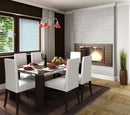 Nora Ice 6"x24" Porcelain Ledger Matte Wall Tile - MSI Collection room shot dinning room view